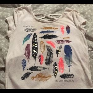 Girls Design shirt with accent sequins.